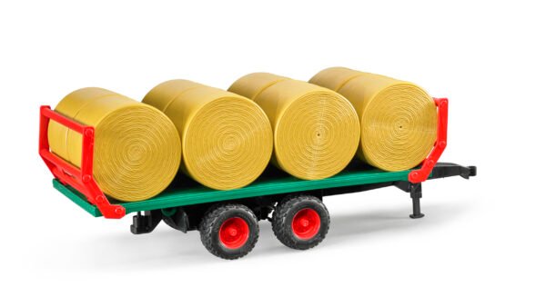 ballentransportanhänger mit 8 rundballen