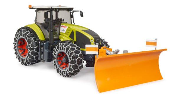 claas axion 950 mit schnee ketten und räumschild