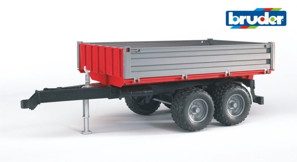 Bordwandanhänger roadmax traktor mit frontlader und kippanhänger