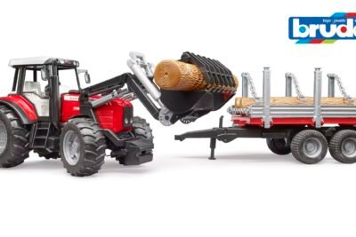 roadmax traktor mit frontlader und kippanhänger