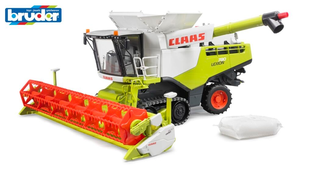 Claas Lexion 780 Terra Trac Mähdrescher roadmax traktor mit frontlader und kippanhänger