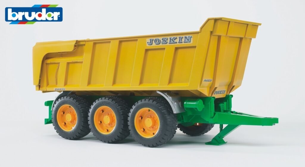 Joskin Wannenkippanhänger roadmax traktor mit frontlader und kippanhänger