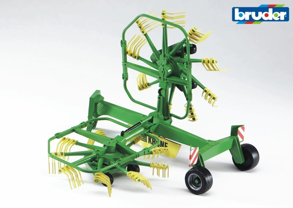 Krone Schwader roadmax traktor mit frontlader und kippanhänger