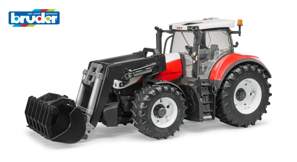 Steyr 6300 Terrus CVT mit Frontlader roadmax traktor mit frontlader und kippanhänger