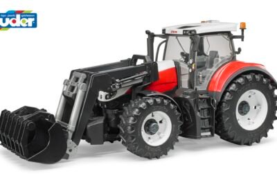 roadmax traktor mit frontlader und kippanhänger