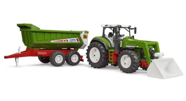 roadmax traktor mit frontlader und kippanhänger