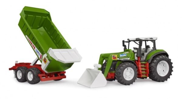 roadmax traktor mit frontlader und kippanhänger
